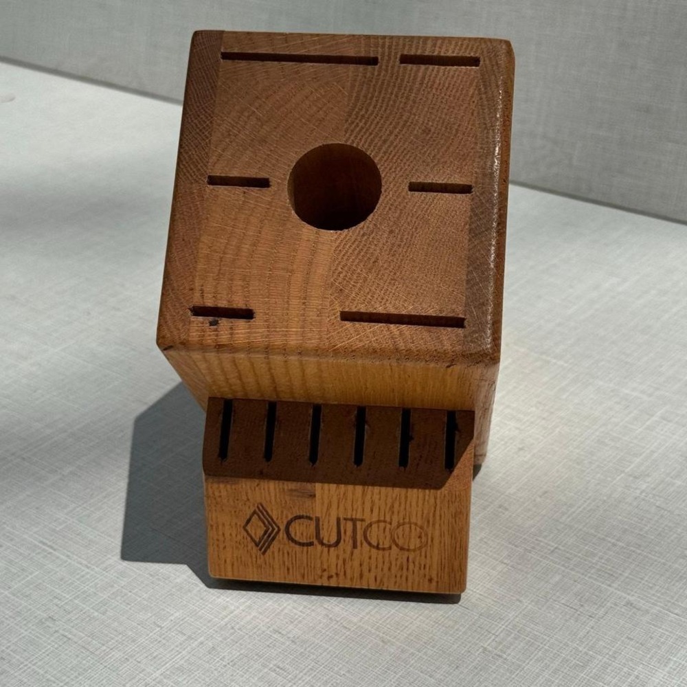 CUTCO Wood Knife Block Holder Organizer‎ 13 Slots Made in USA Kitchen Essential